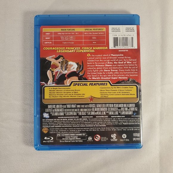 DC Universe Lot of 2 DVD & Blu-ray: Wonder Woman + Animated Original Movie - Picture 8 of 8